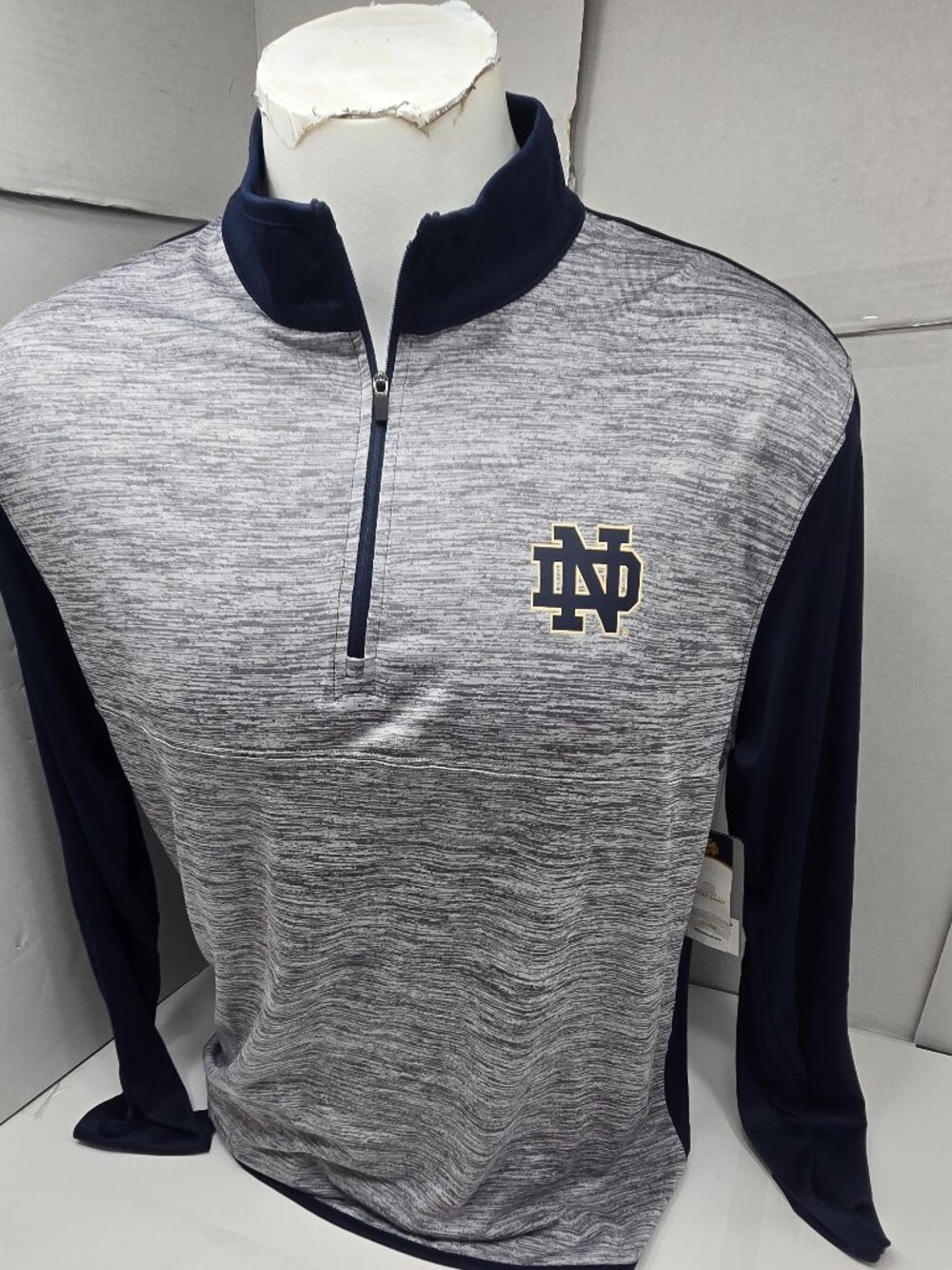 Notre Dame Colosseum 1/4 Zip Pullover Men’s L NWT